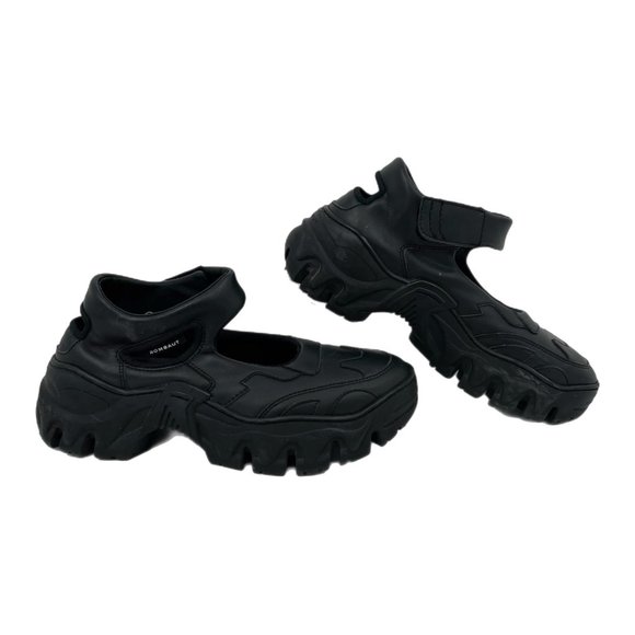 ROMBAUT Shoes - ROMBAUT Black Adjustable Ankle Strap Athletic Platforms | Made in Portugal